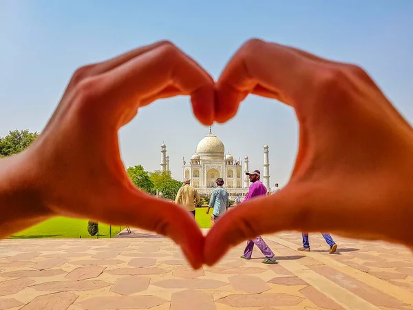 Uttar Pradesh India Mai 2018 Simbolo Dell Amore Con Cuore — Foto Stock