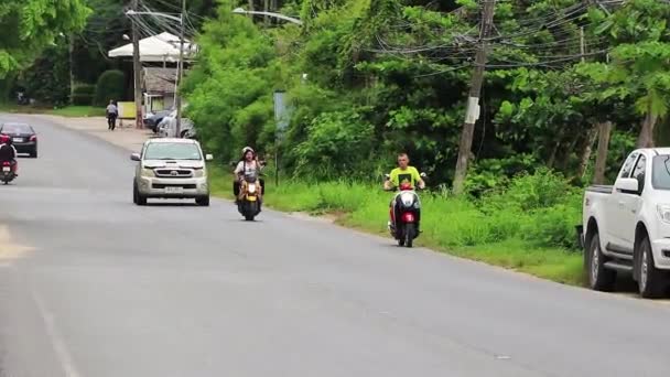 Surat Thani Thailand Mai 2018 Hoeveel Kost Het Scooters Huren — Stockvideo