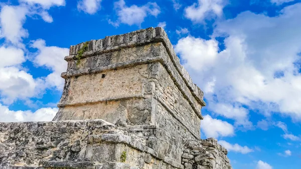 Ancient Tulum Ruins Mayan Site Temple Ruins Pyramids Artifacts Tropical — Stock fotografie