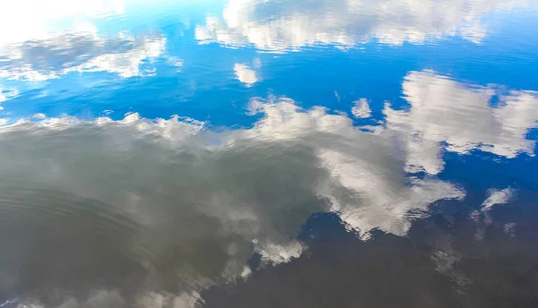 North German Stoteler See Lake Blue Water Cloud Reflection Nature — стокове фото