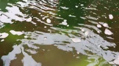 Green water and fountain from fountain on Koh Samui island in Surat Thani Thailand.