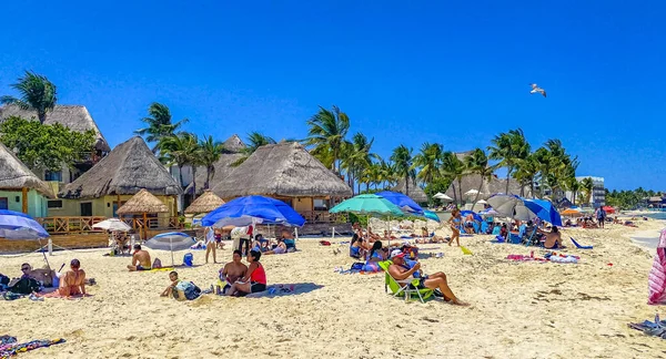 Playa Del Carmen May 2022 Tropical Mexican Beach Landscape Panorama — Fotografia de Stock