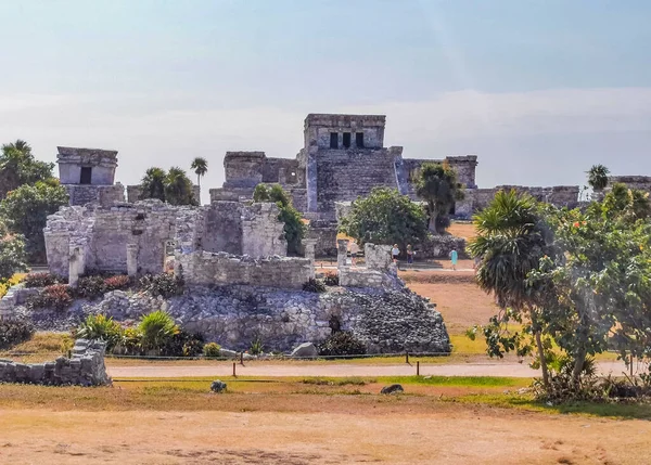 Tulum Mexico April 2022 Ancient Tulum Ruins Mayan Site Temple — Stock Photo, Image