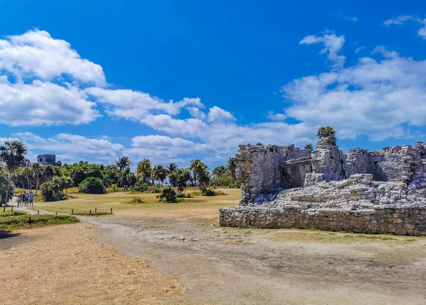 Tulum Mexico April 2022 Ancient Tulum Ruins Mayan Site Temple — 스톡 사진