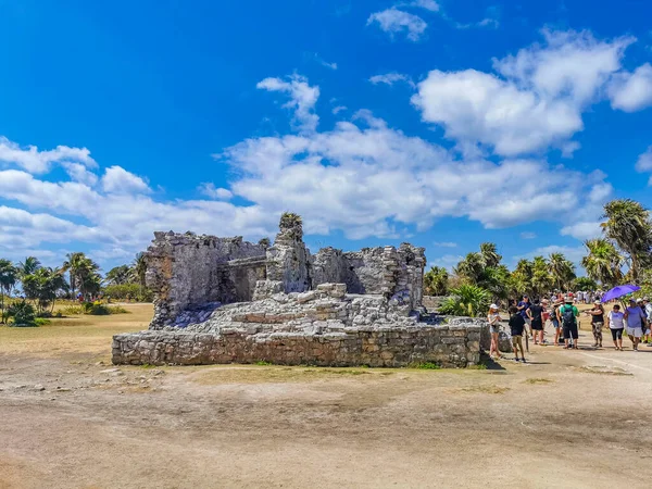 Tulum Mexico April 2022 Ancient Tulum Ruins Mayan Site Temple — Fotografia de Stock