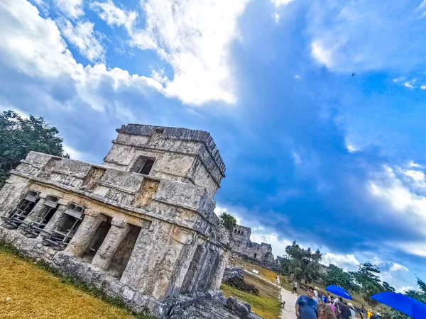 Tulum Mexico April 2022 Ancient Tulum Ruins Mayan Site Temple — Stock fotografie