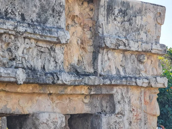 Ancient Tulum Ruins Mayan Site Temple Ruins Pyramids Artifacts Goddess — Stock fotografie