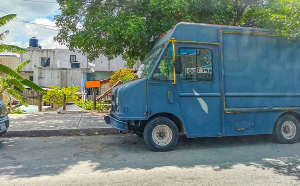 Playa Del Carmen Mexico May 2022 Typical Street Road Cityscape — Fotografia de Stock