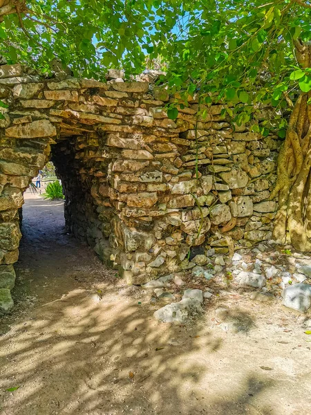 Antiche Rovine Tulum Sito Maya Con Rovine Templi Piramidi Manufatti — Foto Stock