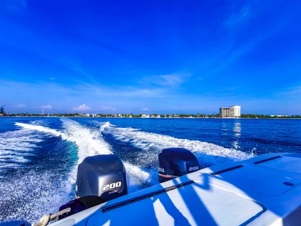 Cancun Mexico June 2022 Boat Trip Cancun Island Mujeres Contoy — Stockfoto