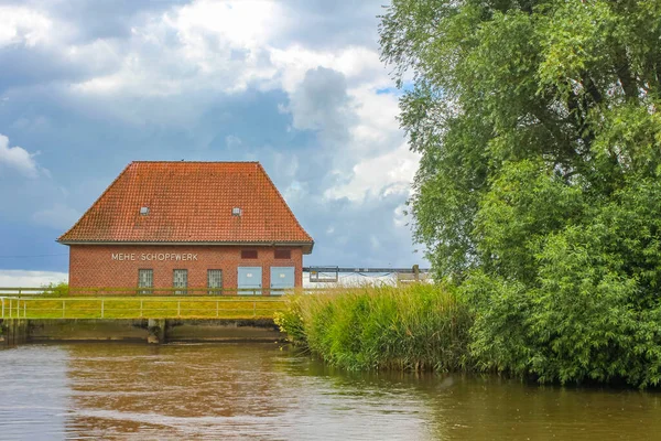 Beautiful Natural Landscape View Panorama Forest Trees Mehe Schopfwerk House — Foto de Stock