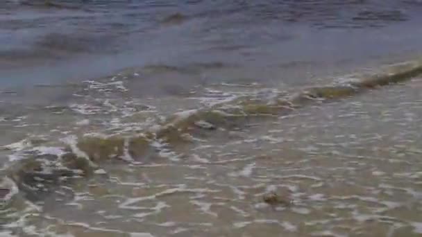 Tropisk Mexikansk Strand Med Vågor Och Klart Vatten Playa Del — Stockvideo