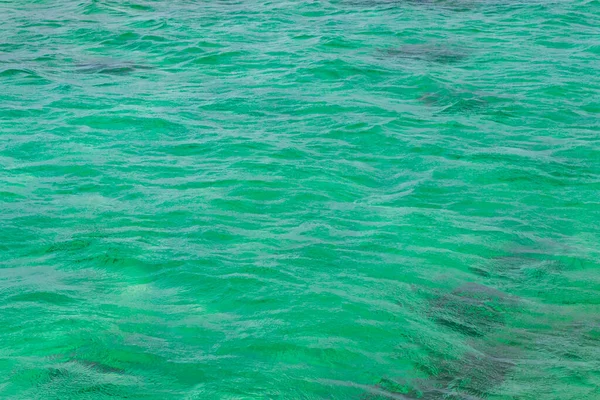 Hermosas Olas Agua Azul Turquesa Patrón Textura Mar Océano Playa — Foto de Stock
