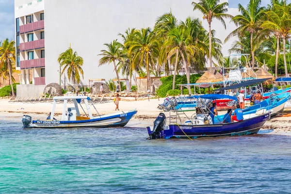 Playa Del Carmen Mexico Augustus 2021 Boot Jacht Schip Veerboot — Stockfoto