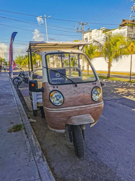 Playa Del Carmen Mexico Červenec 2022 Typická Ulice Městská Krajina — Stock fotografie