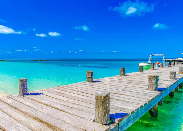 Verbazingwekkend Landschap Panorama Uitzicht Met Turquoise Blauwe Water Palmbomen Blauwe — Stockfoto