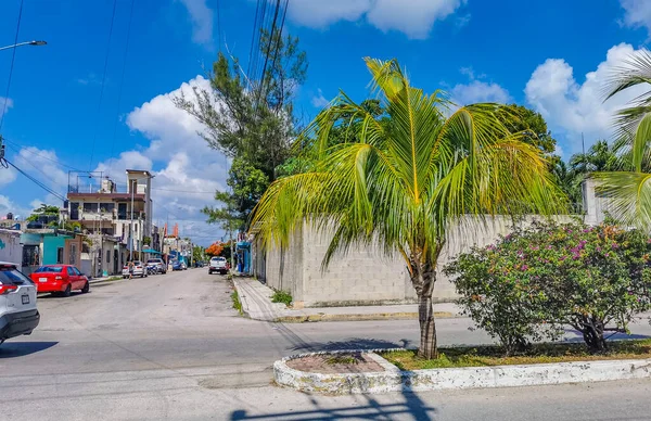 Playa Del Carmen Mexico 2021年10月 典型的街道和城市景观 在金塔纳罗奥州的普莱雅 德尔卡门 Playa Del — 图库照片