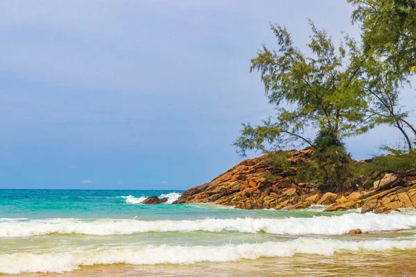 Nai Thon Naithon Beach Bay Landscape Panorama Beautiful Dream Beach — Stock Photo, Image