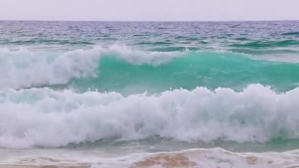 Nai Thon Naithon Beach Vacker Drömvik Med Turkost Klart Vatten — Stockvideo