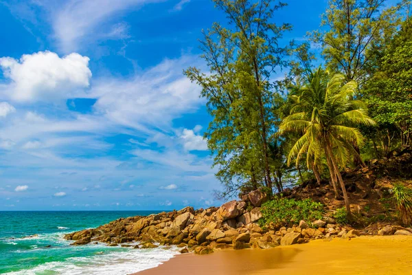 Beautiful Amazing Secret Banana Beach Nai Thon Naithon Beach Bay — Stock Photo, Image