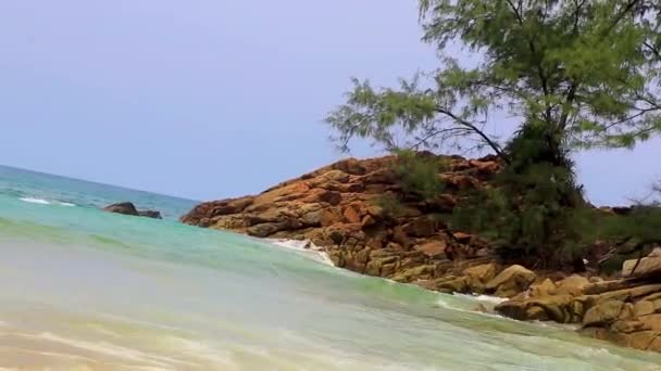 Nai Thon Naithon Beach Bay Och Landskap Panorama Vacker Dröm — Stockvideo