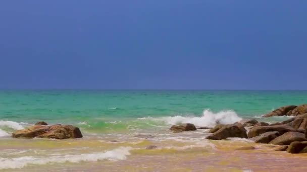 Nai Thon Naithon Beach Uma Bela Baía Sonho Com Águas — Vídeo de Stock