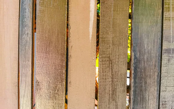 Brown lacquered wooden board wood texture pattern of slats beamsin Playa del Carmen Quintana Roo Mexico.