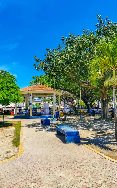 Playa Del Carmen September 2022 Typische Straße Und Stadtbild Mit — Stockfoto
