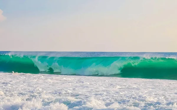 Zicatela Puerto Escondido Oaxaca Büyük Sörfçü Dalgaları — Stok fotoğraf