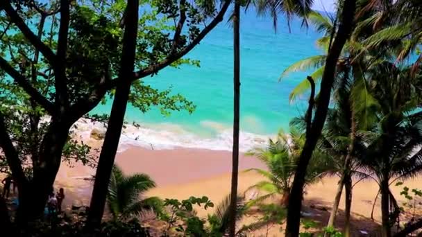 Bela Incrível Segredo Banana Beach Nai Thon Naithon Baía Praia — Vídeo de Stock