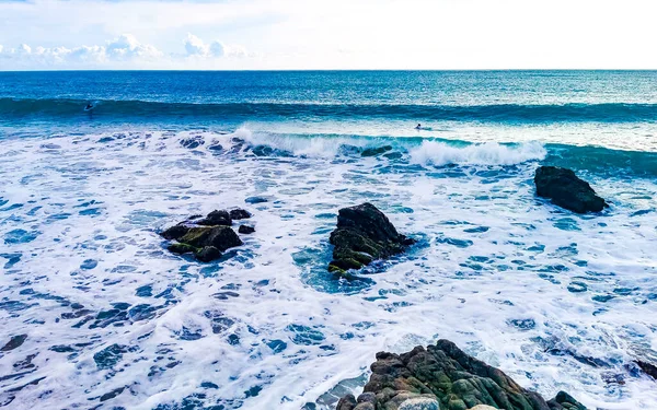 Grandes Olas Surfistas Extremadamente Hermosas Playa Zicatela Puerto Escondido Oaxaca — Foto de Stock