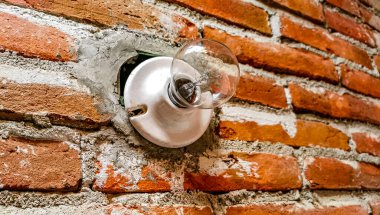 Zicatela Puerto Escondido Oaxaca Meksika 'da güzel tuğla duvar ve zemin dokusu deseni.