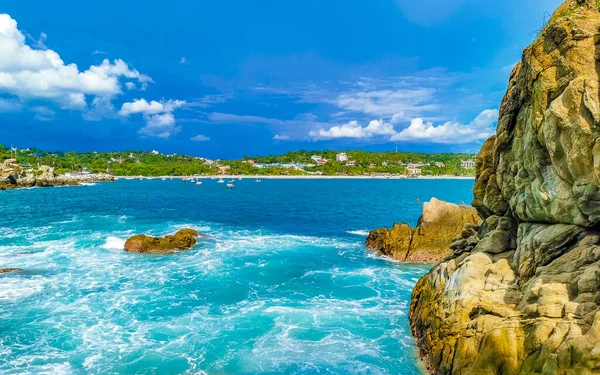 Son Derece Güzel Büyük Sörfçü Zicatela Puerto Escondido Oaxaca Sahilinde — Stok fotoğraf