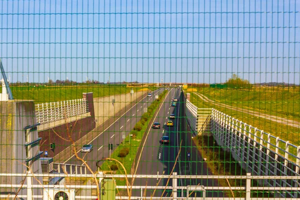 Autobahn Den Wesertunnel Niedersächsischen Cuxhaven — Stockfoto