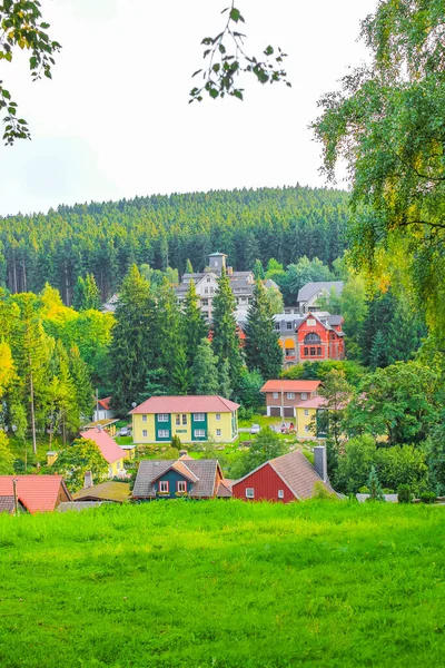 Calle Típica Wernigerode Parque Nacional Harz Montaña Brocken Wernigerode Sajonia — Foto de Stock