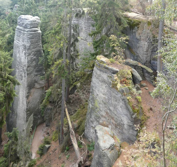 Rocas Prachovskeprachovske stenar — Stockfoto