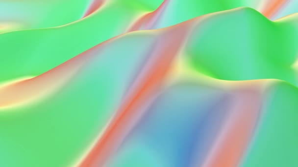 Модный голографический цвет волны Жидкий градиент Жидкое искусство градиента — стоковое видео