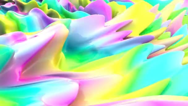 Color wave organic Koncepció folyadék művészet Wavy háttér modern design intro — Stock videók