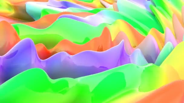 Trend Farbe Welle Grafik moderne helle Futuristische Bewegung Fluidkunst in der Lage, nahtlose Schleife — Stockvideo