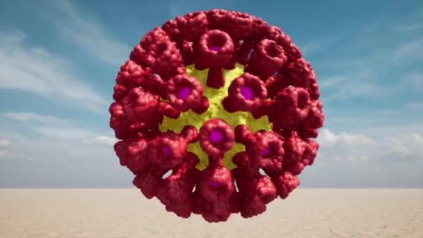 Virus Koronavirová vakcína Lékařská věda Prevence infekcí omicron — Stock video