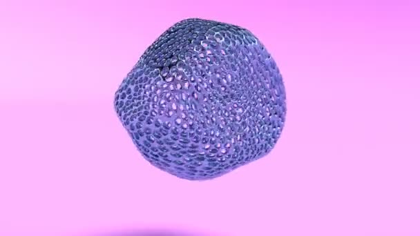 Fantasie Metall organisch 3D-Stil Abstrakte flüssige Oberfläche fließen Hintergrund in der Lage, Schleife nahtlos — Stockvideo