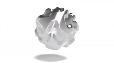 3d biçiminde metal küre gürültüsü Sıvı sanatı kusursuz döngü oluşturabilir