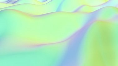 Çağdaş 3d renk modayı yumuşak dalga Futuristik siber uzayı sorunsuz döngü yapabilir