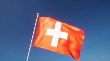 Flag Confederation Day - a national holiday in Switzerland