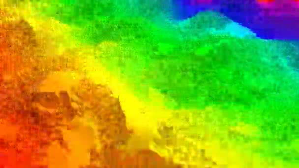 Color wave futuristic background Liquid art design intro able to loop seamless — Video