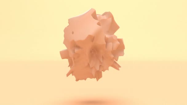 Abstract skin object in studio able to loop seamless — Stockvideo