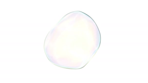 Реалістична мильна бульбашка Красивий 3d стиль Свіжа вода здатна безшовно циркулювати — стокове відео
