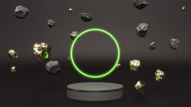 Mockup empty scene Studio background able to loop seamless 4k