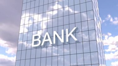 Building bank Global market Futuristic city Financial crisis Urban International business 4k
