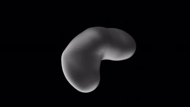 Black meta balls spheres transition deformation process 3d animation transparent backdrop 4k intro able to loop seamless 4k